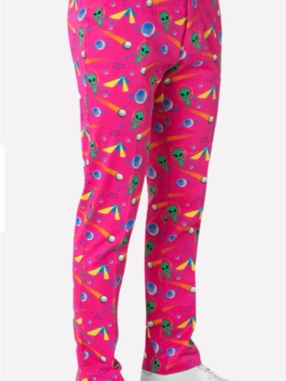 Men’s 36/30 Royal & Awesome golf Pants NWOT aliens, pink, fuchsia, pink
